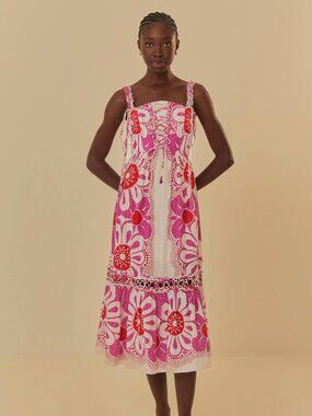 NWT - Farm Rio - Maia Midi Dress - Size M